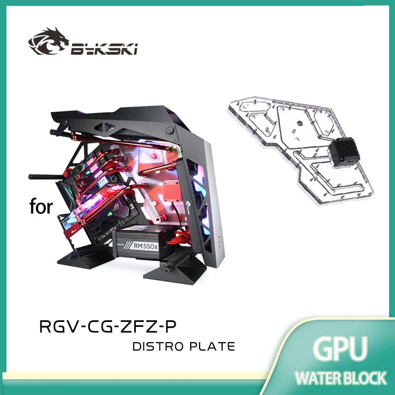 Distro Plate Ddc Pump Combo - BYKSKI RGV-CG-ZFZ-P Solution de canalisation d'eau